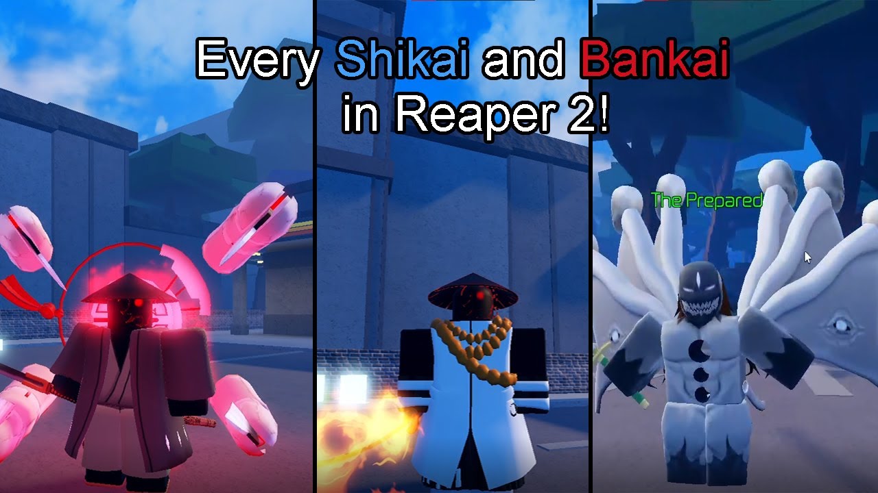 Every Shikai and Bankai in reaper 2 | (Roblox) **OUTDATED**