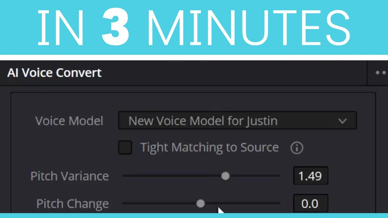 DaVinci Resolve AI Voice Convert in 3 Minutes
