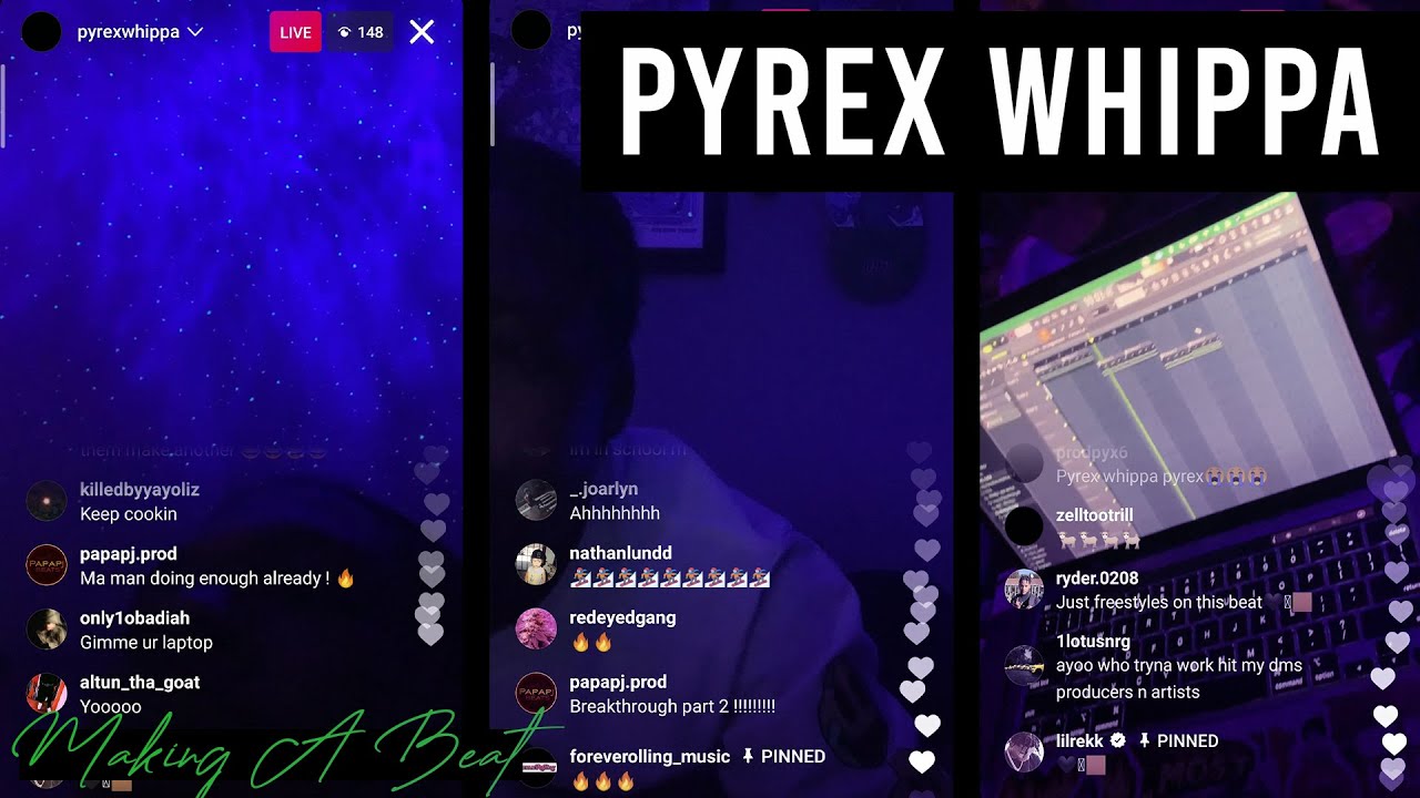 Pyrex Whippa Going Crazy Making a Beat From Scratch | Playing Unreleased Songs And Collabs