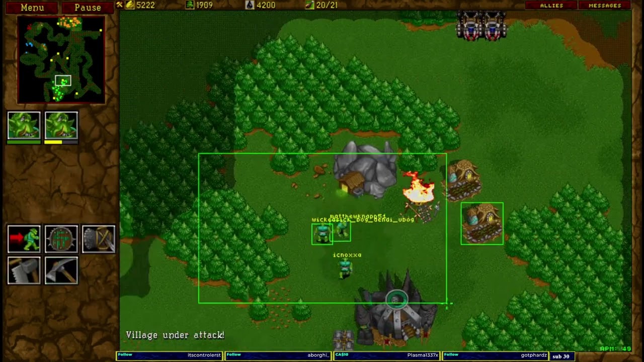 Warcraft 2 Garden of War u8t3io3p/riky vs alfred!/startale
