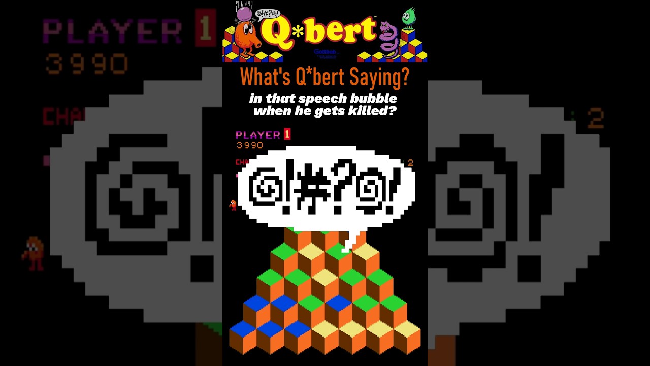 Q*bert: Что он НА САМОМ ДЕЛЕ говорит, когда его убивают? 💬@!#?@! 🕹️