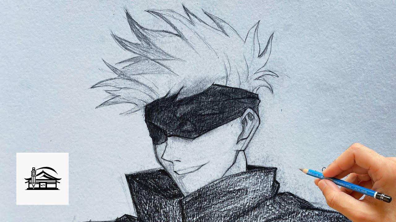 How to draw Gojo Satoru | Jujutsu kaisen drawing Tutorial