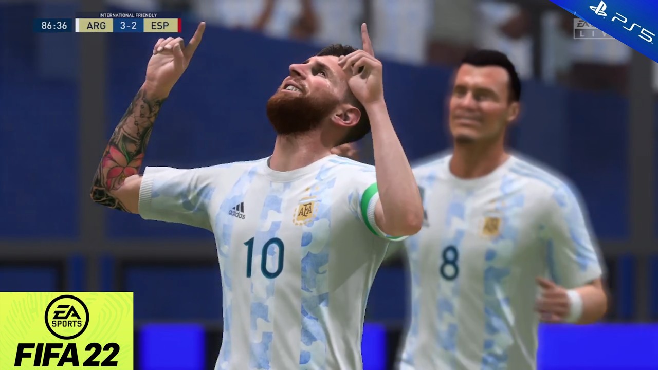 FIFA 22 - Argentina VS Spain | 4K 60FPS | | Ft. Messi, De paul, & Paredes