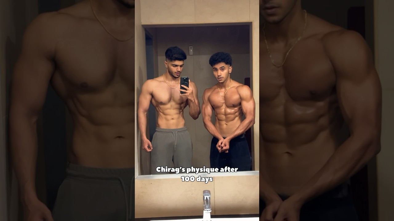 Chirag&rsquo;s 100 days Transformation 💯💪🏻@Getfitwithchirag03 #shorts#fitness#gym