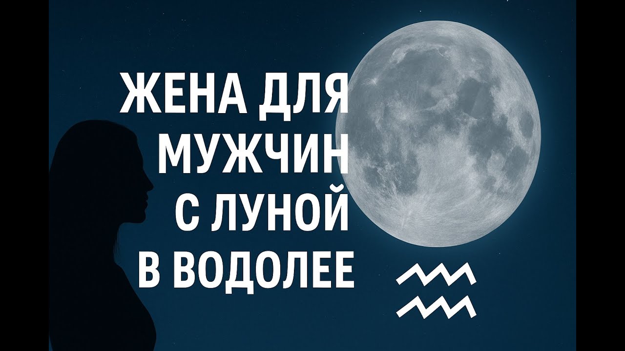 ЛУНА В ВОДОЛЕЕ У МУЖЧИН | КОГО ОН ПОЗОВЕТ ЗАМУЖ