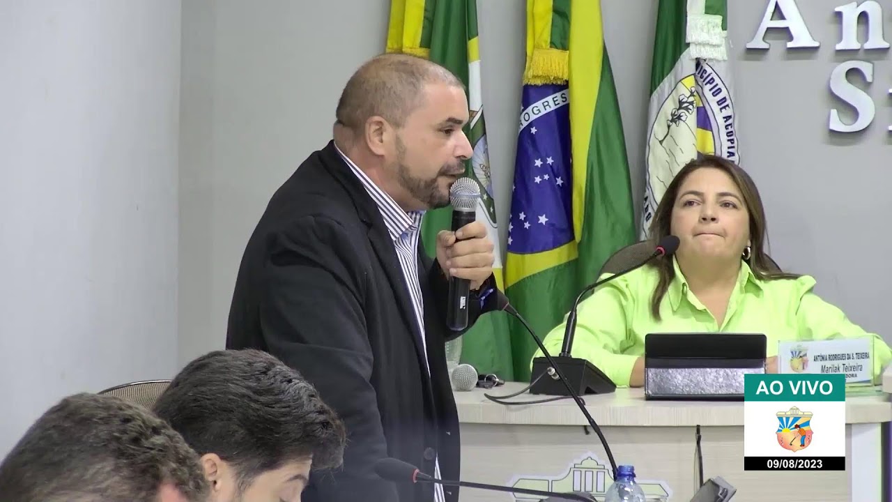 Sessão Ordinária da Câmara Municipal de Acopiara (Ao Vivo) | 9/Ago/2023 - Continuação