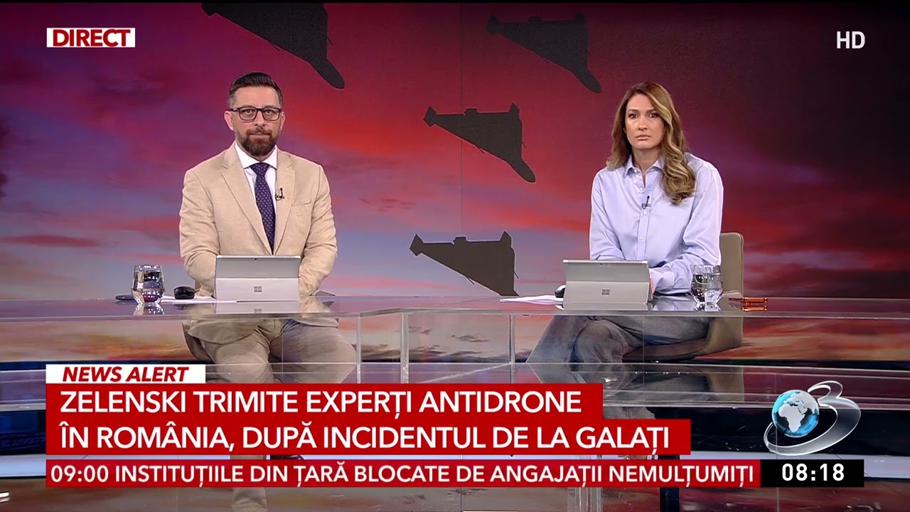Zelenski trimite experți antidrone &icirc;n Rom&acirc;nia, după incidentul de la Galați