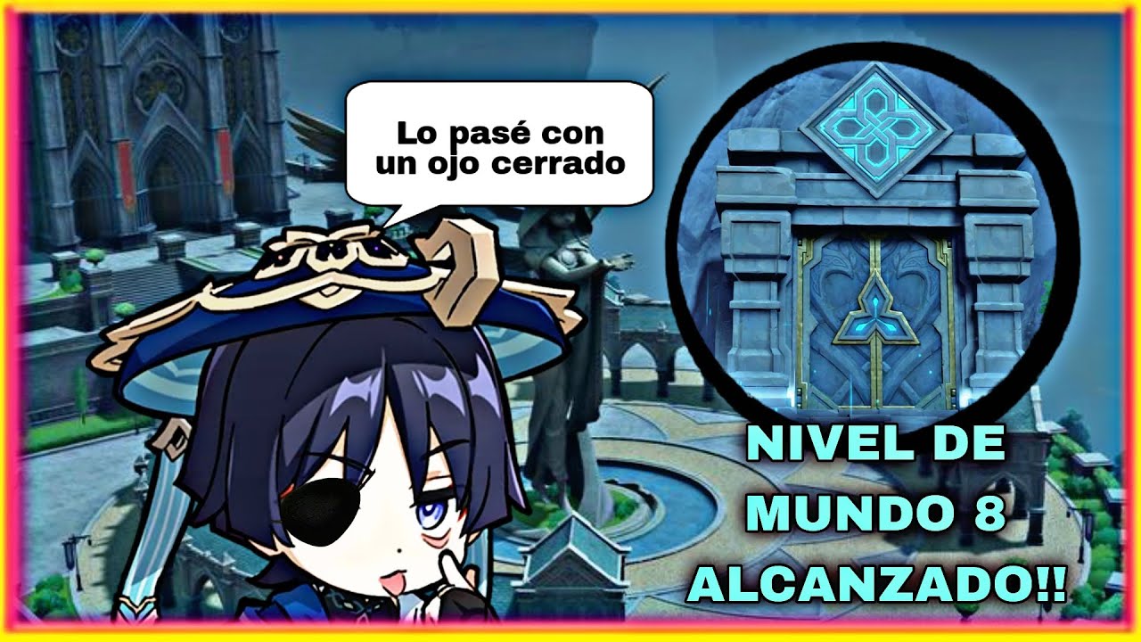 SUBÍ A NIVEL DE MUNDO 8  EN GENSHIN IMPACT *NO HAY RIVAL PARA MI💥* | Aromi Games