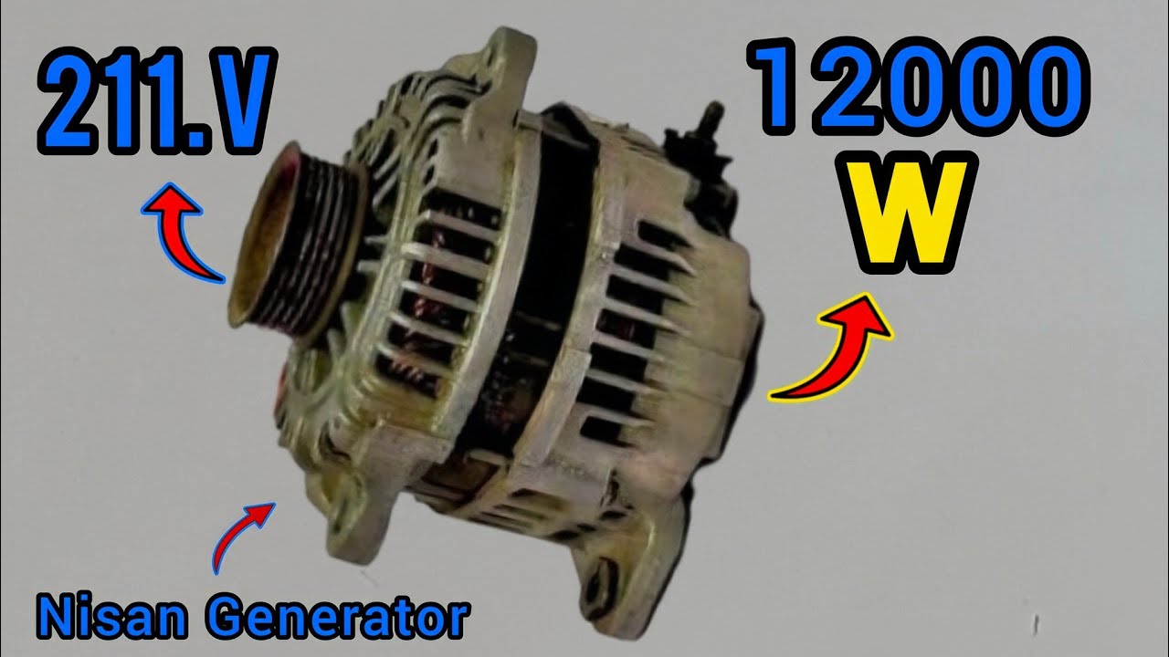 I turn free energy 211V into 12000W💡with Nisan Generator