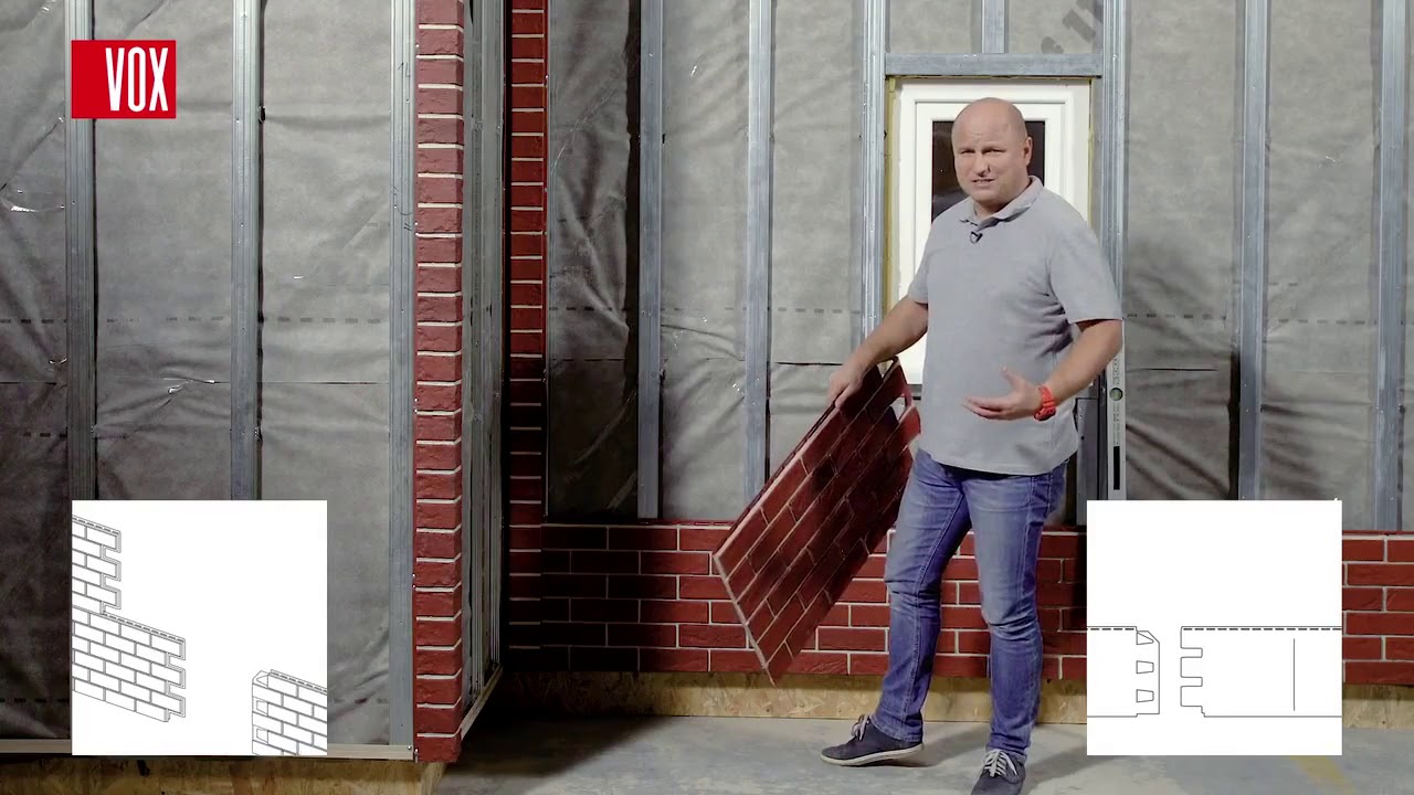 Монтаж фасадных панелей VOX SOLID