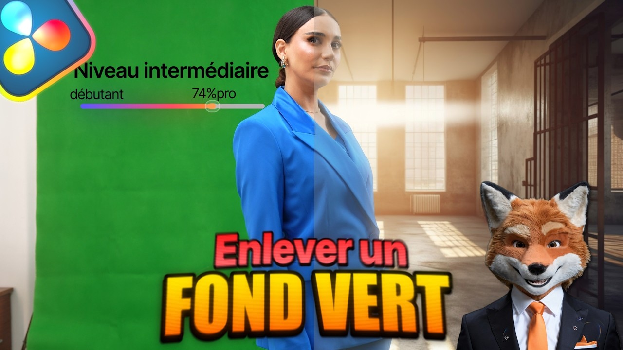 Supprimer un fond vert correctement|Davinci resolve20.3|