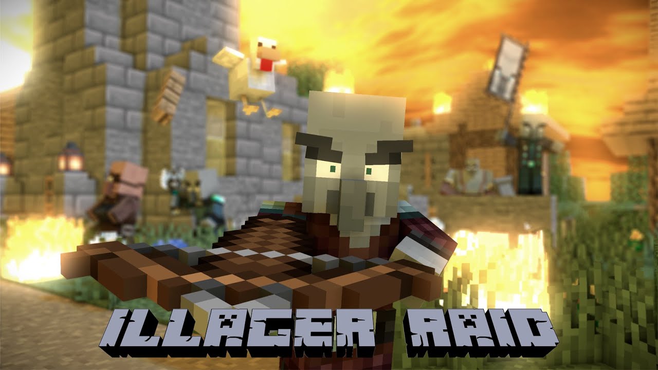 Illager raid №26|Minecraft raids