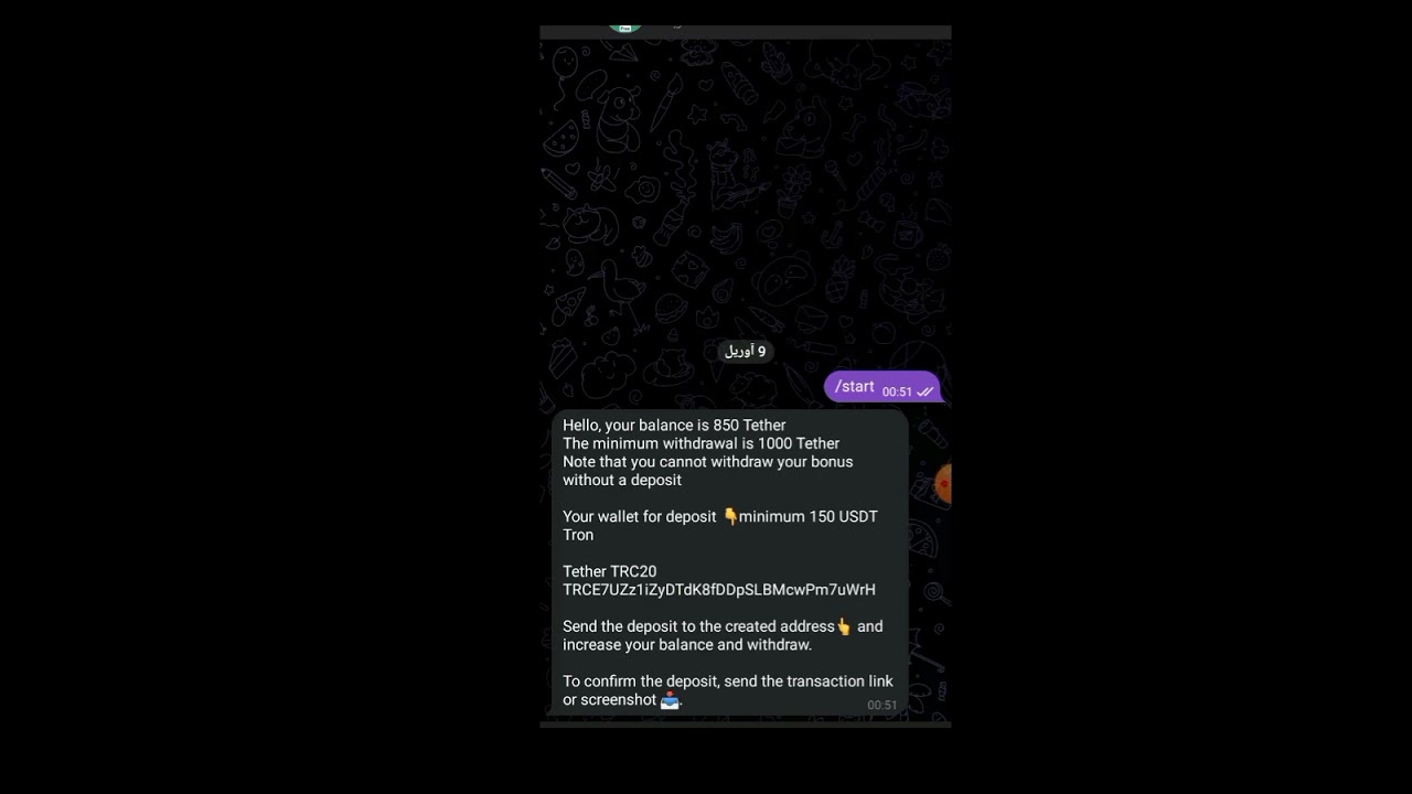 Tether/usdt free 1000 Real🤑