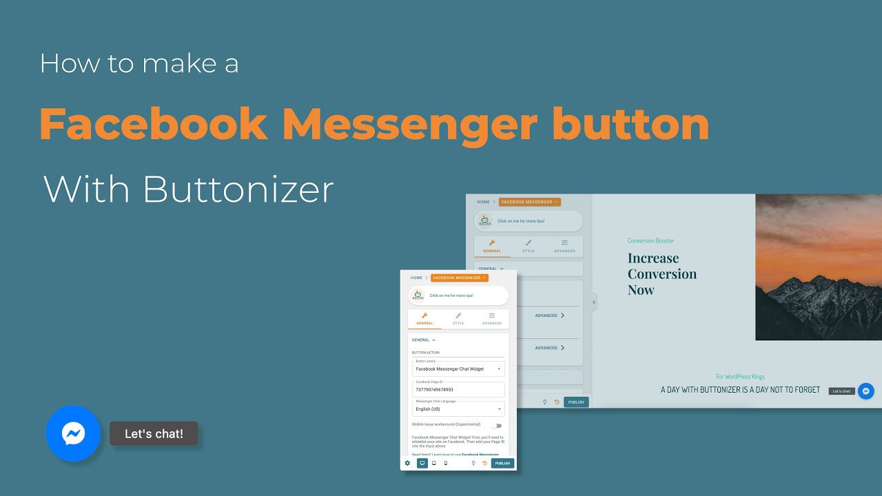 How to make a Facebook Messenger chat widget with Buttonizer