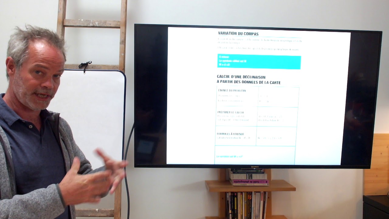 Première CM calcul variation W passer du cap compas Cc au cap vrai Cv et inversement