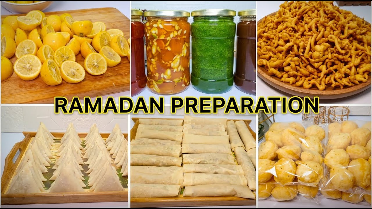 Pre Ramadan Prep 2026 | Frozen Samosa, Spring Rolls, 4 Chatni Recipes, Tomato Paste & Storage Hacks