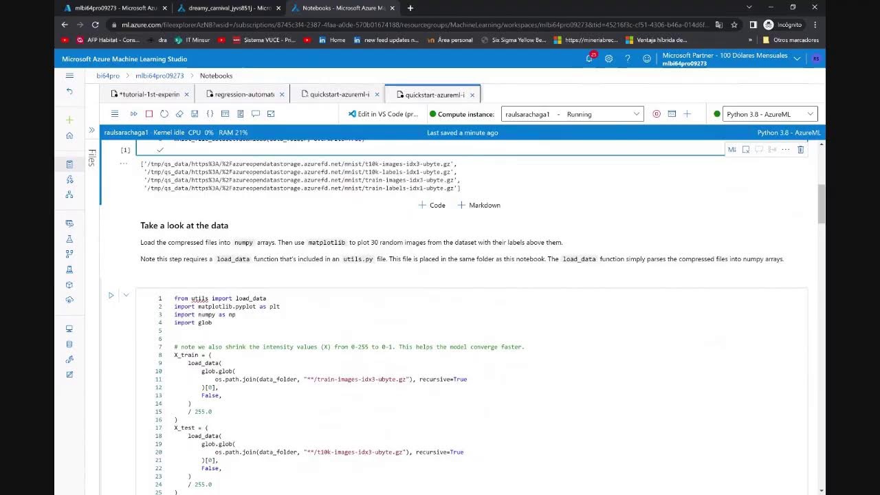 ML con Azure ML