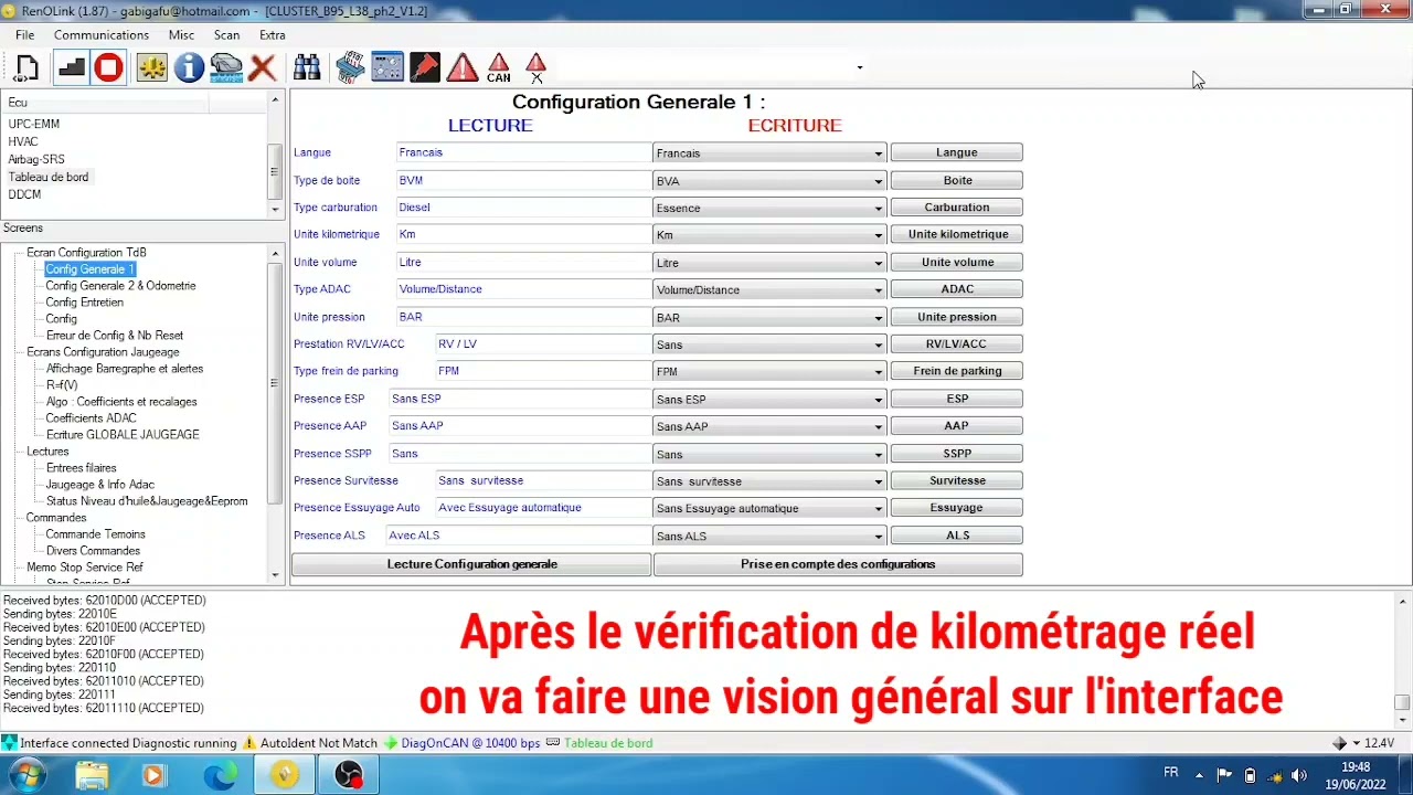 vérification kilométrage réel voiture  RENAULT / DACIA