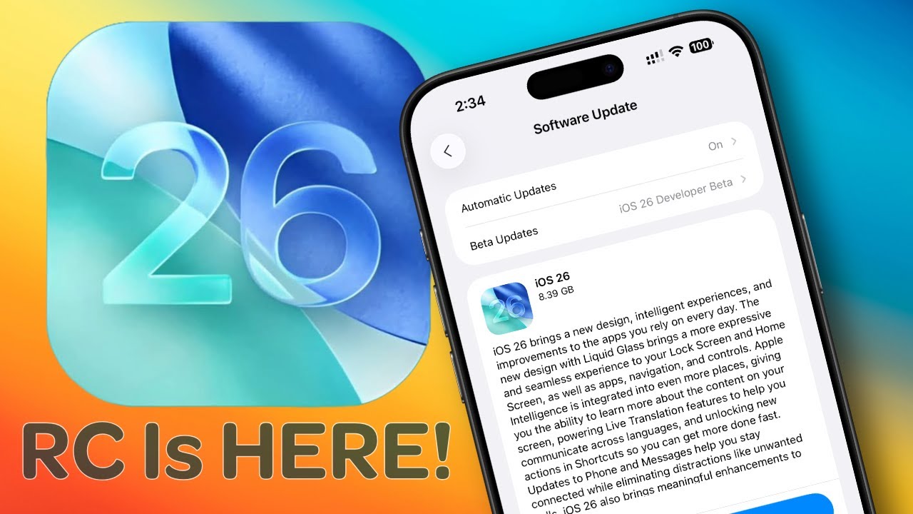 iOS 26 RC is Live PLUS All Updates On Apple's Latest Tech!