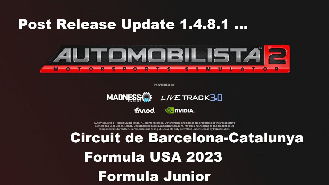 AMS2 Post Release Update 1.4.8.1