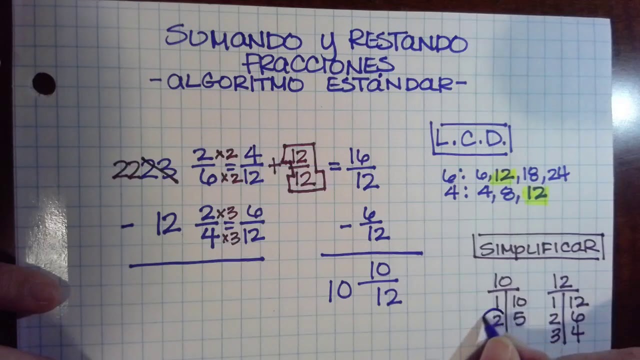 Sumar & Restar   Alg  Est
