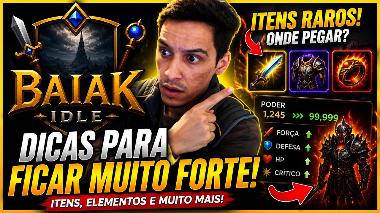 BAIAK TIBIA IDLE: DICAS IMPORTANTES PARA INICIANTES (Itens, Elementos, Sets e Build)