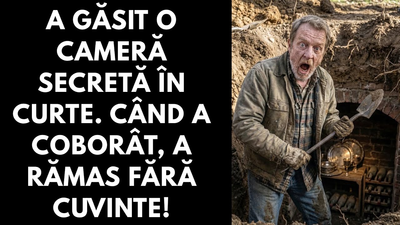 A găsit o cameră secretă în curte. Când a coborât, a rămas fără cuvinte!