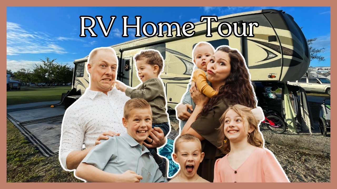 Our Cozy RV Home Tour with 5 Kids | Full-Time RV Family of 7 🚌✨