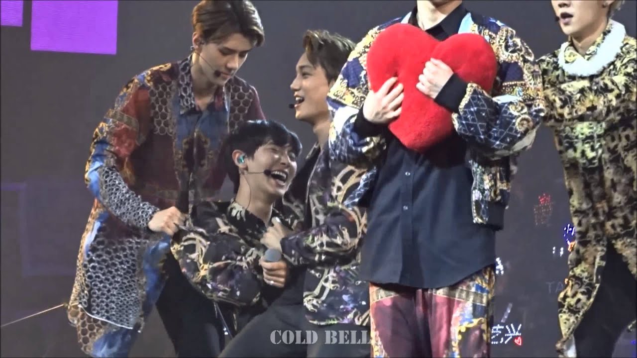 140830 EXO The Lost Planet in Guangzhou (Chanyeol & Kai) - 찬열이형아 괴롭히는 종인이^^