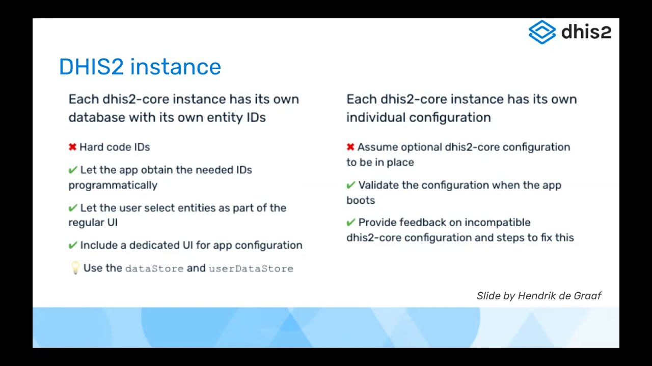 DHIS2 Web and Android Workshop 2 - Web App Track Day 2: Making Apps Generic