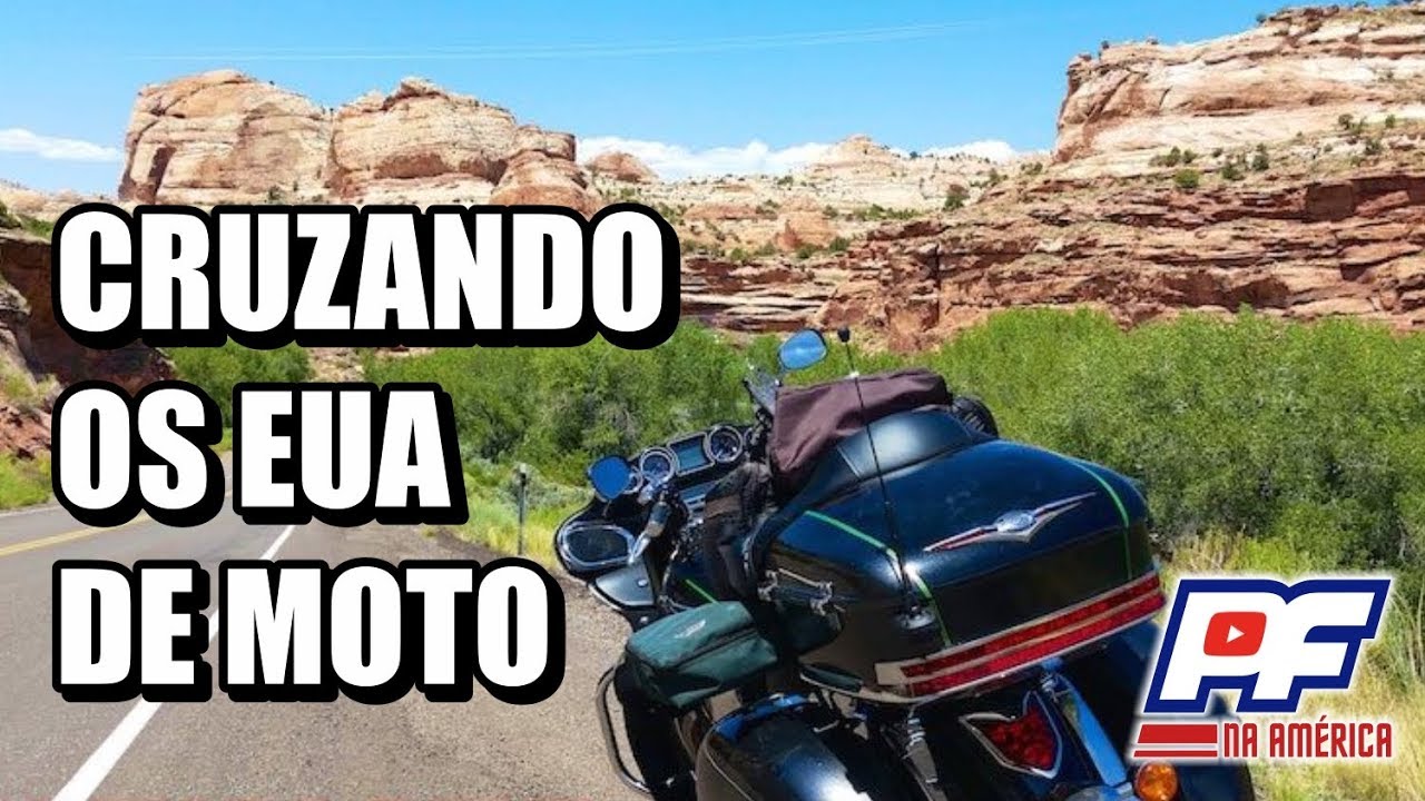CRUZANDO OS EUA DE MOTO - Viagem completa!