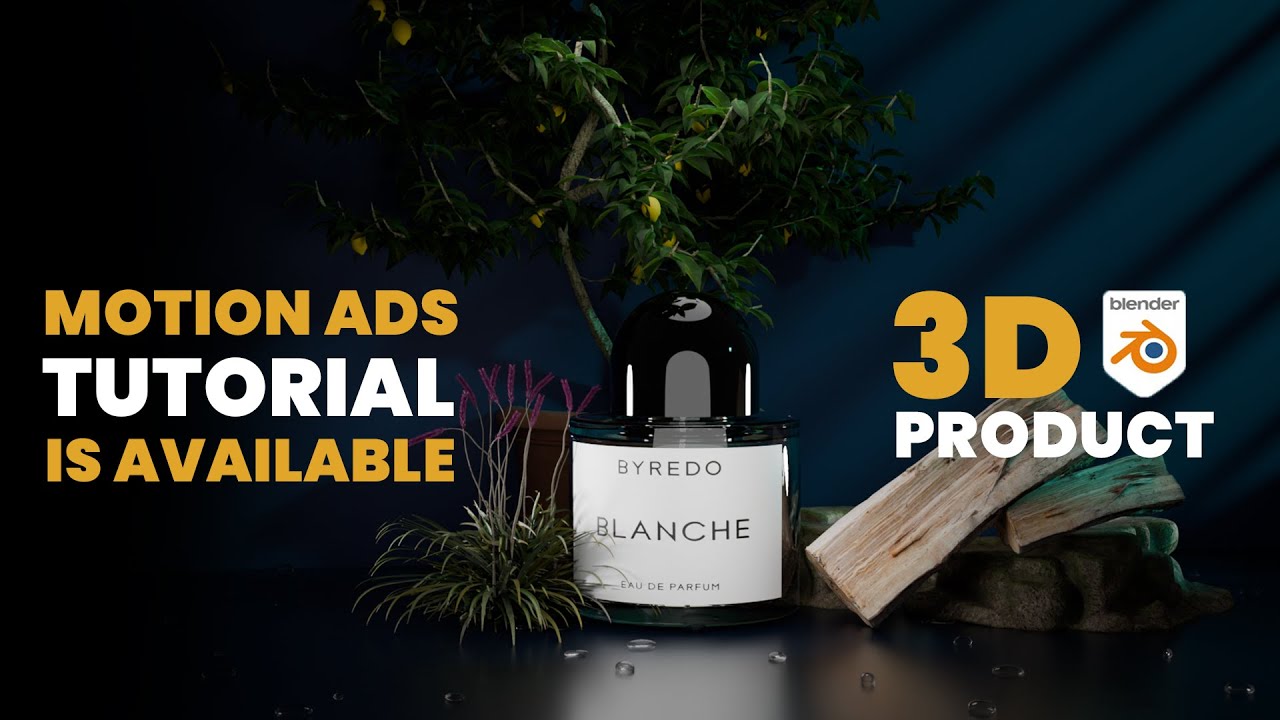 Blender Product Design & Animation Tutorial - Perfume