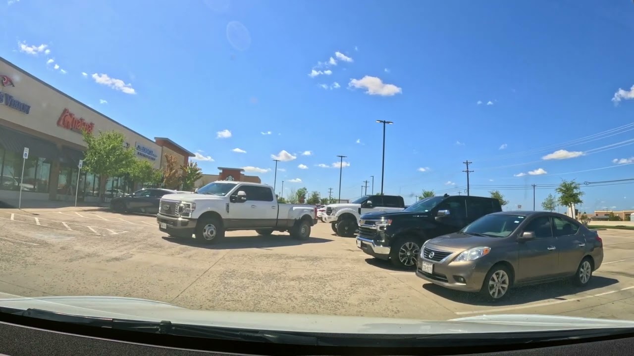 Drive To American Neighborhood Marketplace, Texas, USA 4K | Driving Sounds for Sleep and Study