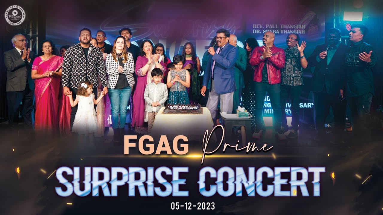 A Surprise Concert for Rev. Paul Thangiah and Dr. Sheba Thangiah
