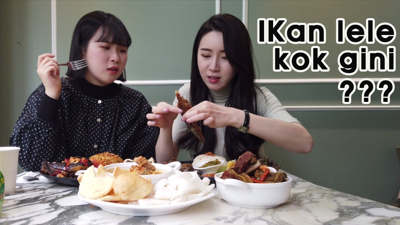 GADIS KOREA PERTAMAKALI MAKAN IKAN LELE? HABIS SEMUA??/ 태어나 처음 먹어본 메기튀김 그맛은?