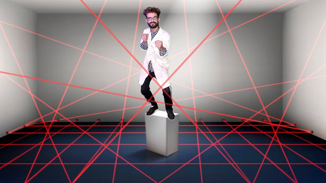 صنعت إنذار ليزر، تماما مثل ليزر حماية البنوك في الأفلام
