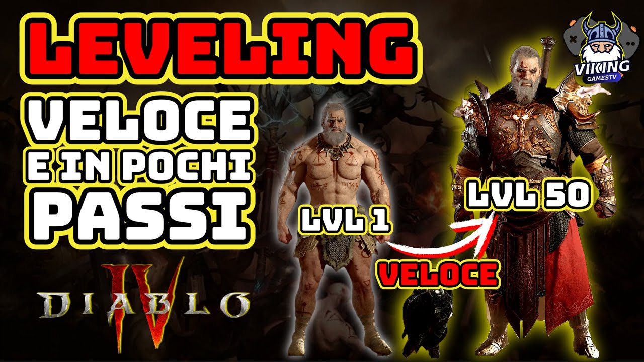 5 passi per SALIRE di livello velocemente con tutti i personaggi su DIABLO 4! (guida)