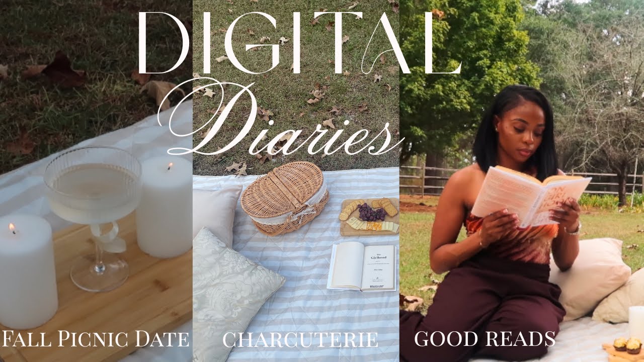 Digitial Diaries | fall picnic date, charcuterie, reading, & solitude
