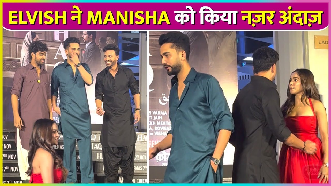 Elvish Yadav IGNORES Manisha Rani Infront Of The Paps, Samarth Laughs