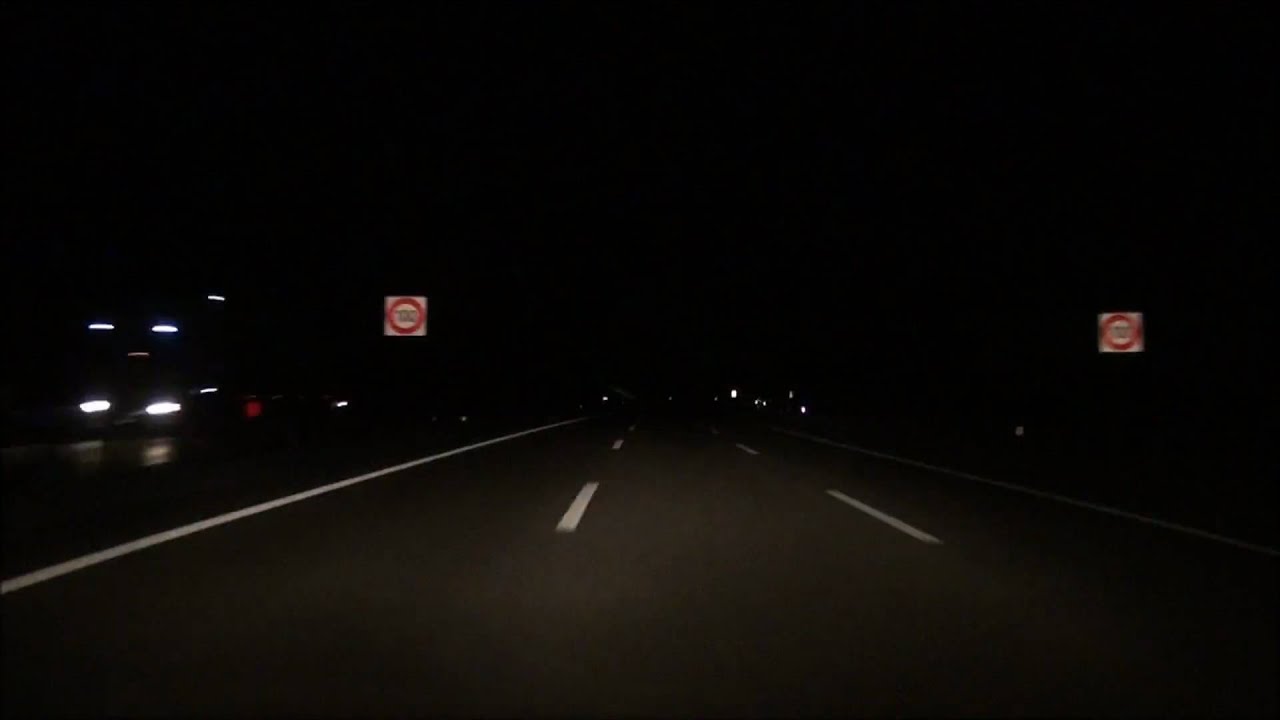From Bern to Wettingen AG / NIGHT / Highway A1 Switzerland/ 07.2010 / 1080p HD