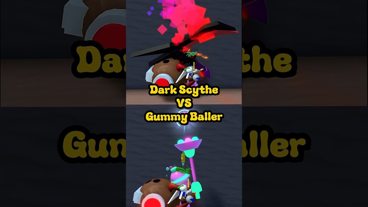 Dark Scythe VS Gummy Baller in Bee Swarm Simulator 
