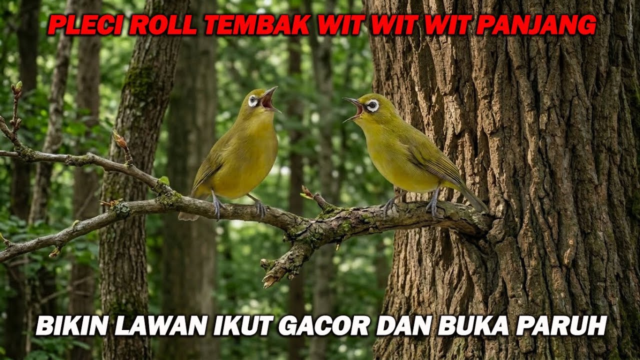 PANCINGAN PLECI ROLL TEMBAK WIT WIT WIT TULIT PANJANG, BIKIN LAWAN GACOR , NGOTO DAN BUKA PARUH