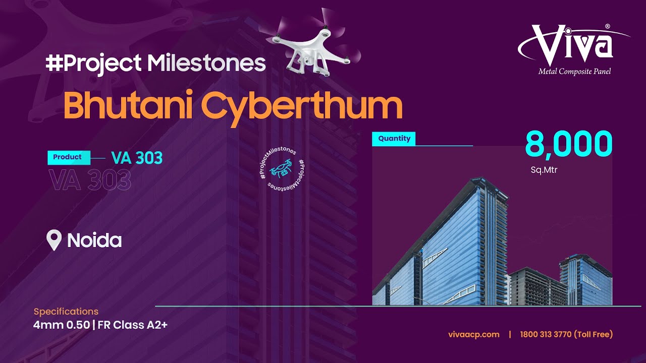 Bhutani Cyberthum - A Landmark of Innovation with VIVA&rsquo;s Premium Facade Solutions #projectshowcase