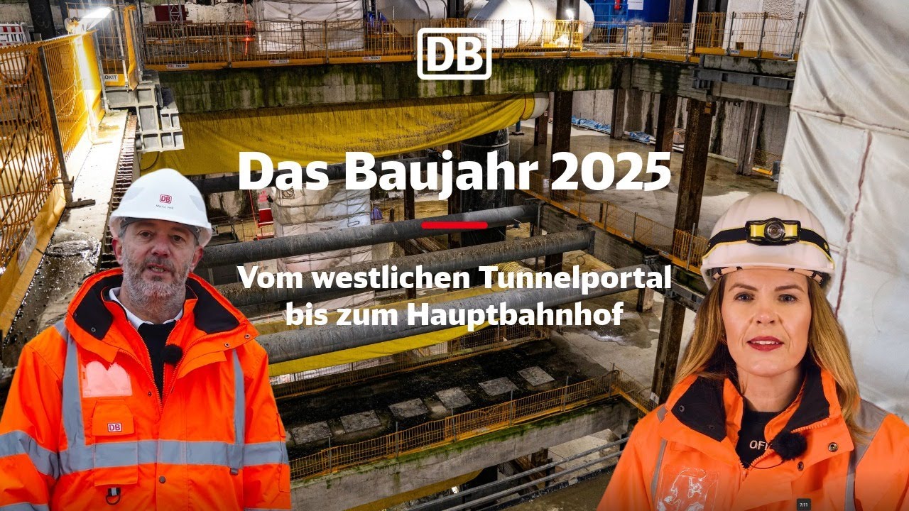 Das Baujahr 2025 der 2. Stammstrecke: vom westlichen Tunnelportal bis zum Hauptbahnhof München