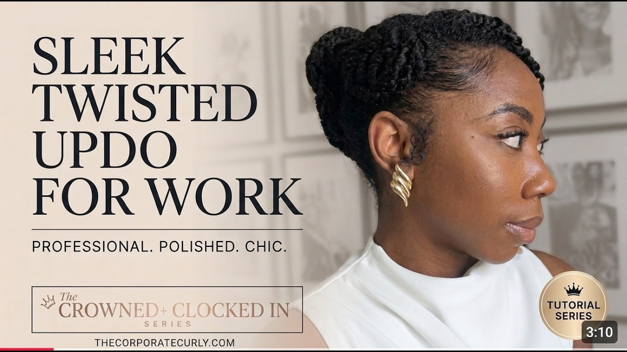 FRENCH ROLL TUTORIAL FOR NATURAL HAIR  | Easy Updo Hairstyle
