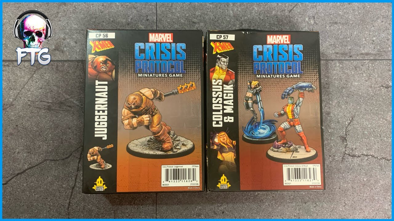 Marvel Crisis Protocol Unboxing - Juggernaut and Colossus & Magik