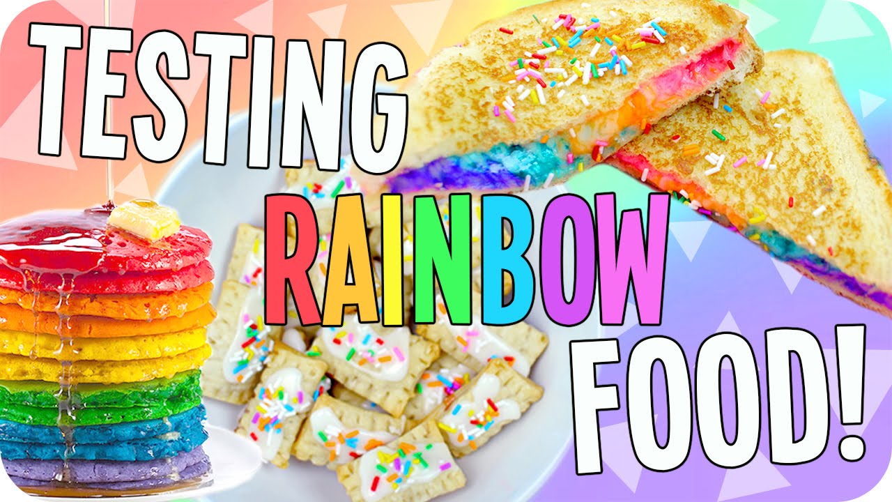 Testing RAINBOW Food!!
