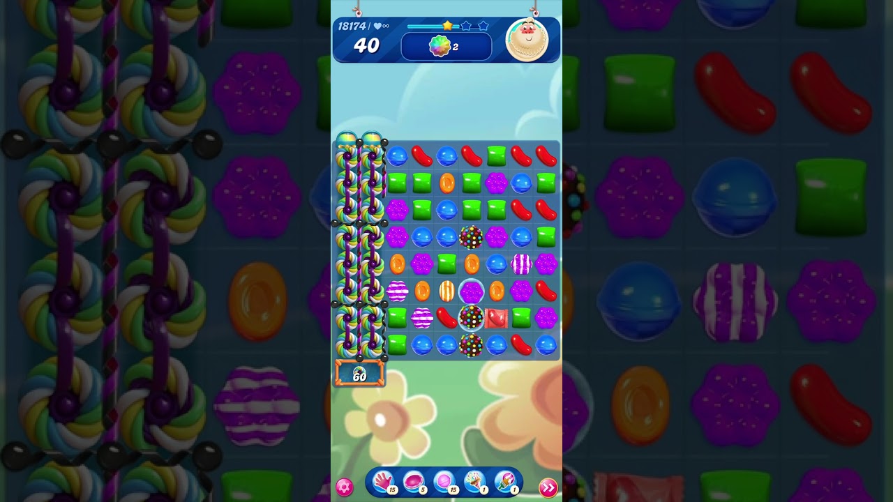 Candy Crush Saga Nivel 18174 completado + *40 MOVIMIENTOS* (level 18174)