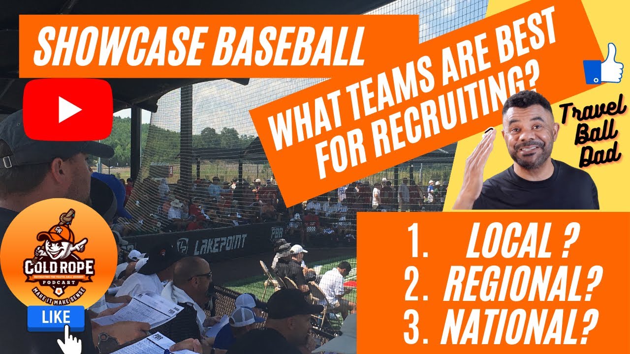 Showcase Baseball- Local, Regional and National Teams in College Recruiting - What's Best for YOU?