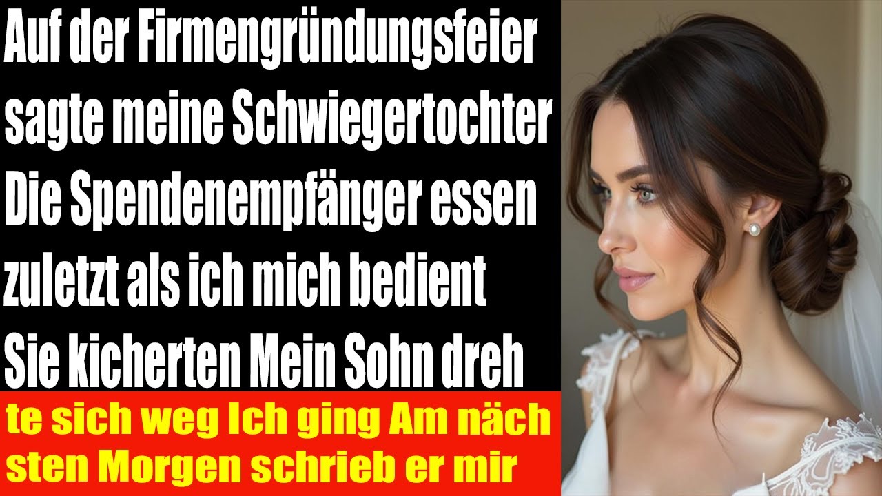 Bei der Firmenparty sagt mein Herz Die Mildtätigen essen zuletzt während ich mich bediene